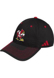 Adidas Louisville Cardinals Slouch Adjustable Hat - Black
