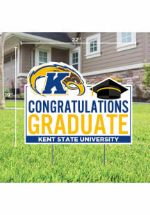 Kent State Golden Flashes Grad Yard Sign - White