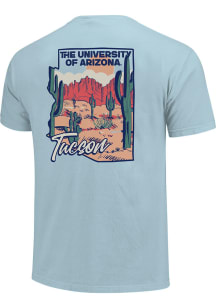 Arizona Wildcats Light Blue Cactus State Short Sleeve T Shirt
