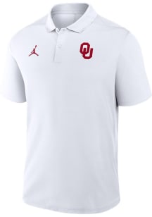 Nike Oklahoma Sooners Mens White Victory Short Sleeve Polo