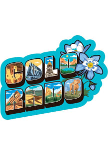 Colorado Letter Flower Magnet