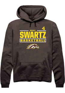 Brady Swartz Western Michigan Broncos Mens Brown NIL Stacked Box Player Hood