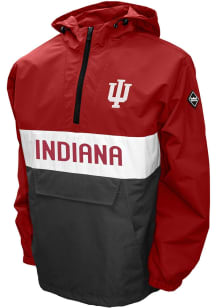 Indiana Hoosiers Mens Cardinal Beta Anorak Windshell Pullover Jackets
