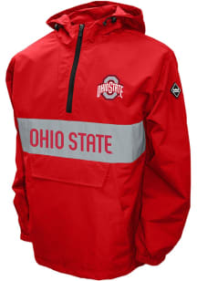 Ohio State Buckeyes Mens Red Beta Anorak Windshell Pullover Jackets