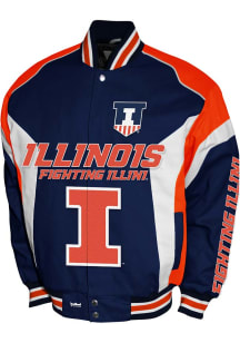 Mens Illinois Fighting Illini Driven Cotton Twill Heavyweight Jacket - Orange