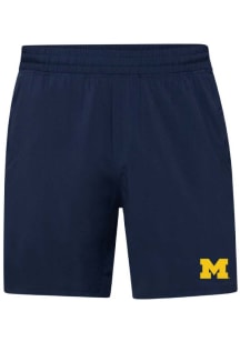lululemon Michigan Wolverines Mens Navy Blue Pace Breaker Short 7 inch Shorts