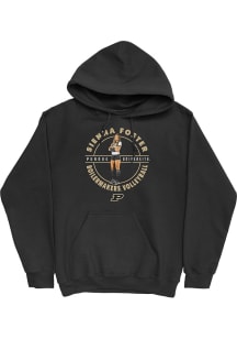 Sienna Foster Campus Ink Purdue Boilermakers Youth Prime Hoodie Long Sleeve Player Hoodie Black