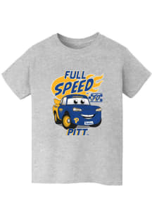 Vive La Fete Pitt Panthers Youth Grey Full Speed Short Sleeve T-Shirt
