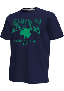 Under Armour Notre Dame Fighting Irish Navy Blue Gameday Icon Short Sleeve T Shirt