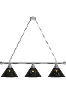 Army 3 Shade Silver Billiard Lamp