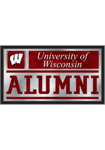 Wisconsin Badgers Alumni Hanging Back Bar Mirror