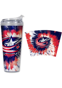 Columbus Blue Jackets Tie Dye 24oz Tumbler - Navy Blue