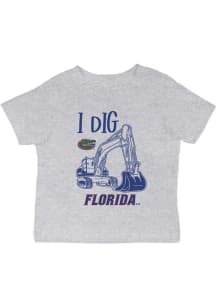 Vive La Fete Florida Gators Infant Excavator Short Sleeve T-Shirt Grey