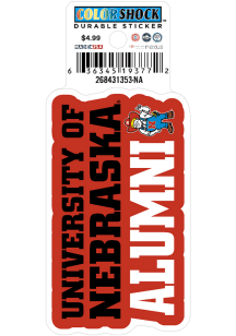 Nebraska Cornhuskers 3" Alumni Durable Stickers - Red