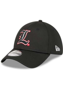 New Era Louisville Cardinals Mens Black DL Team Pop 39THIRTY Flex Hat