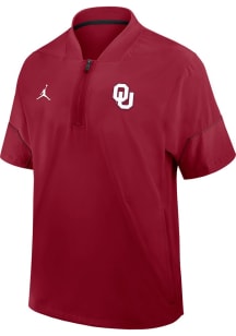 Nike Oklahoma Sooners Crimson Lightweight Gameday Jordan Short Sleeve Hoods