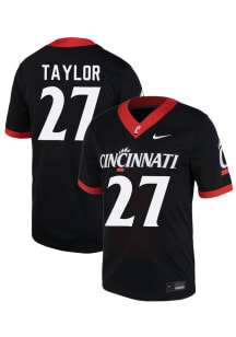 Markell Taylor  Nike Cincinnati Bearcats Black NIL Name And Number Football Jersey