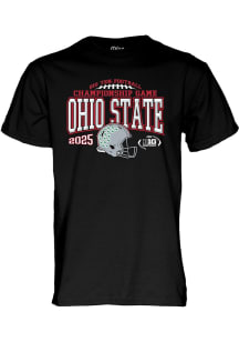 Blue 84 Ohio State Buckeyes Black Big Ten Football Championship Bound Short Sleeve T Shirt