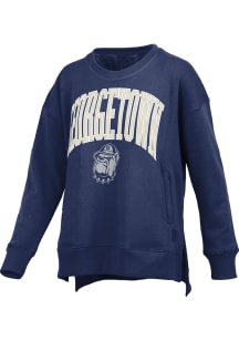 Sweat-shirt Vintage Georgetown Hoyas - Taille XL, Bleu, Basketball Américain