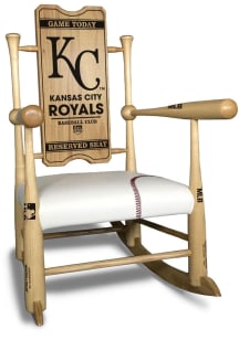 Kansas City Royals Memories and Dreams Baseball Bat Rockers