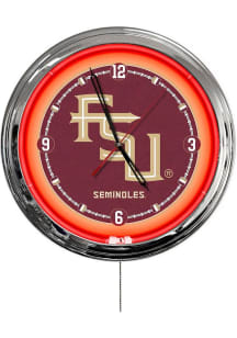 Florida State Seminoles Script Multi Color LED Wall Clock
