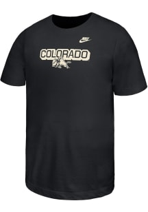 Nike Colorado Buffaloes Youth Black Team Graphic Short Sleeve T-Shirt
