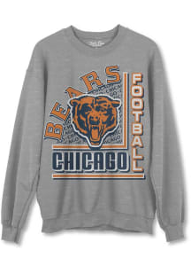 Junk Food Clothing Chicago Bears Mens Grey Backfield Long Sleeve Fashion Sweatshirt