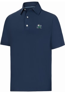 Footjoy Notre Dame Fighting Irish Mens Navy Blue Tonal Dot Short Sleeve Fashion Polo