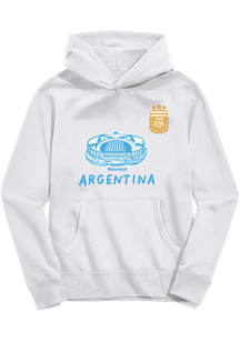 Vive La Fete Argentina National Team Toddler White Sam Long Sleeve Hooded Sweatshirt