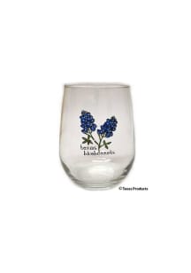 Texas Bluebonnets Stemless Wine Glass - Blue