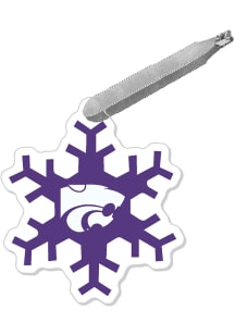 K-State Wildcats Snowflake Ornament - Purple
