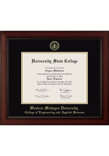 Western Michigan Broncos Embossed Paxton College of Engineering and Applied Sciences Diploma Frame..