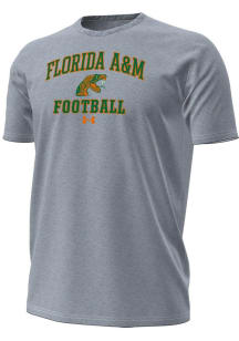 Under Armour Florida A&M Rattlers Grey Football Football Performance Short Sleeve T Shirt