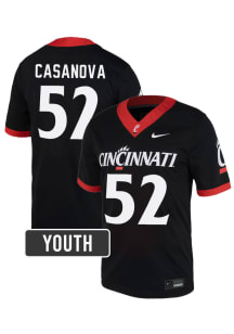 Ronan Casanova Cincinnati Bearcats Youth Black Nike NIL Name And Number Football Jersey
