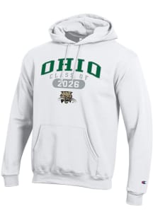 Champion Ohio Bobcats Mens White Pill Class of 2026 Powerblend Long Sleeve Hoodie