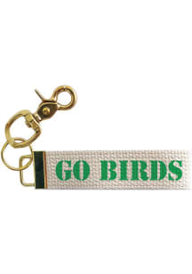 Philadelphia Go Birds Block Text Woven Keychain - Green