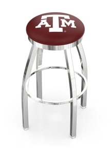 Texas A&M Aggies Chrome Pub Stool - Silver