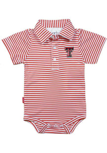Texas Tech Red Raiders Baby Red Carson Short Sleeve One Piece Polo