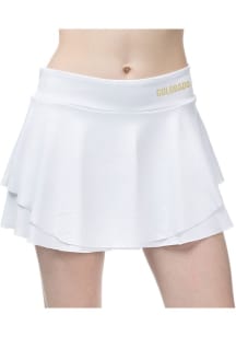 Colorado Buffaloes Womens White Flutter Skirt