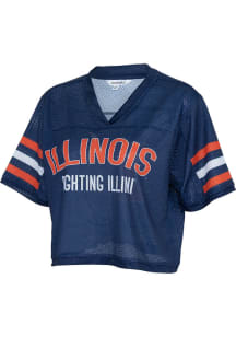Illinois Fighting Illini Womens Field Goal Fashion Football Jersey - Navy Blue