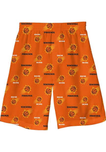 Phoenix Suns Youth Orange All Over Logo Sleep Shorts
