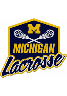 Michigan Wolverines Lacrosse Shape Cut Pennant - Navy Blue