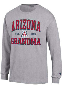 Champion Arizona Wildcats Grey Est Date Grandma Jersey Long Sleeve T Shirt