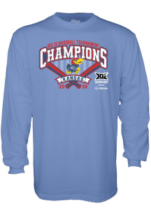 Blue 84 Kansas Jayhawks Light Blue 2026 Big 12 Baseball Tournament Champions Long Sleeve T Shirt