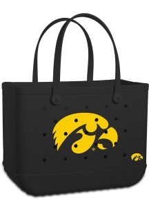 Iowa Hawkeyes Black Large Bogg Bag Tote