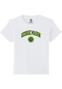 Summit Sportswear George Mason University Youth White Arch Seal Short Sleeve T-Shirt