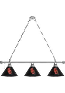 USC Trojans 3 Shade Silver Billiard Lamp