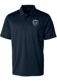 Cutter and Buck Sporting Kansas City Mens Navy Blue Prospect Short Sleeve Polo