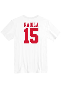 Dylan Raiola Nebraska Cornhuskers White Football Name and Number Short Sleeve Fashion Player T Shi..