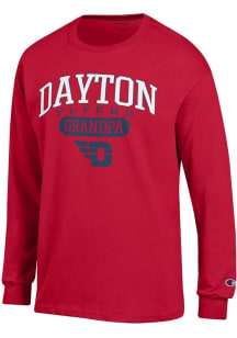 Champion Dayton Flyers Red Pill Box Grandpa Jersey Long Sleeve T Shirt